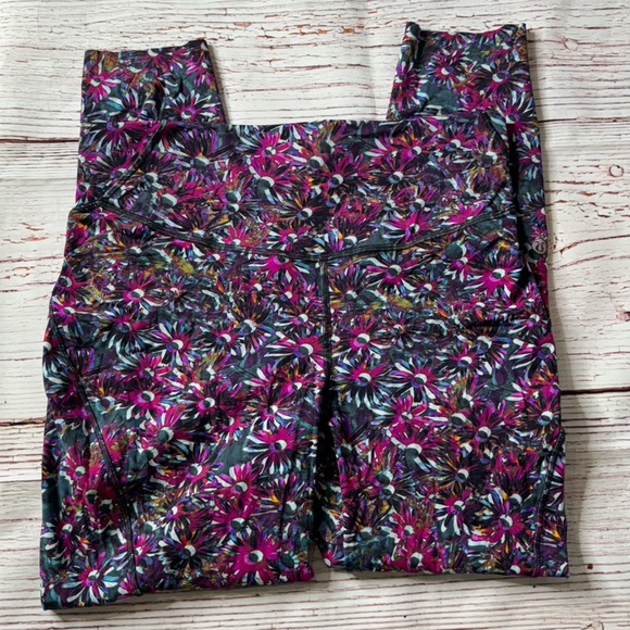 Lululemon Base Pace High-Rise Running Tight 25" in Floral Electric Multi Sz 10 - Picture 4 of 8
